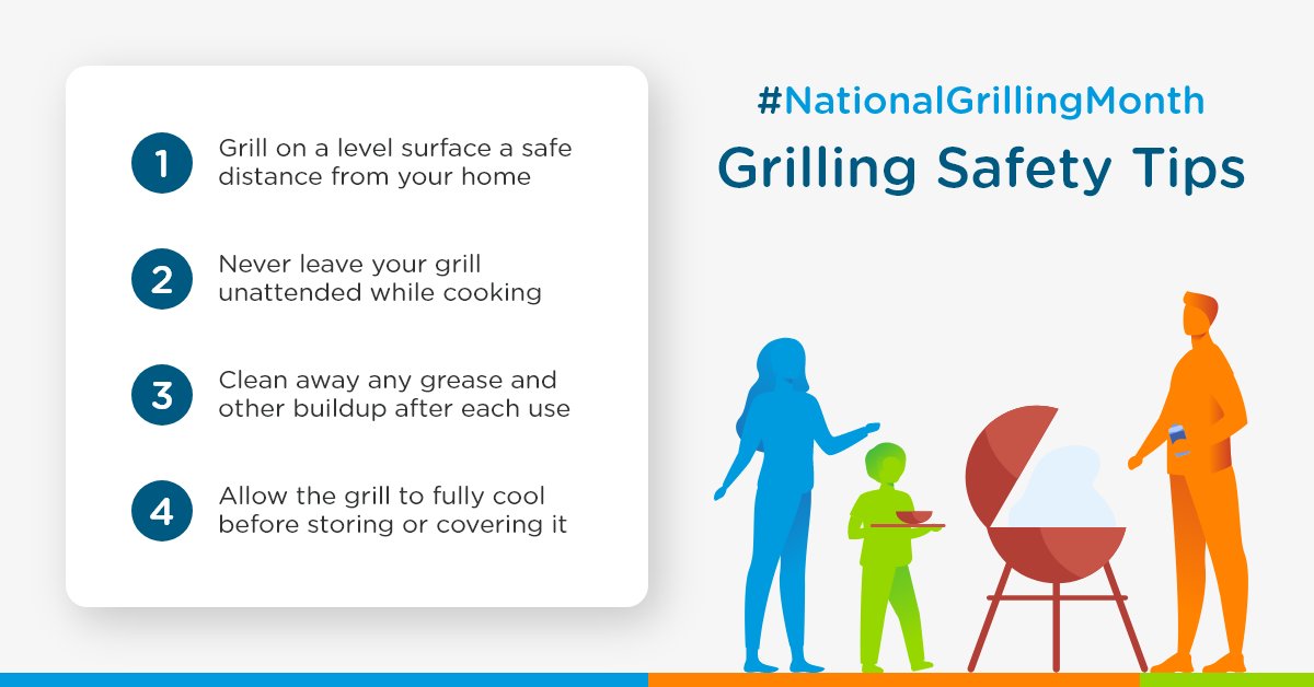 Without the right precautions, a cookout can be remembered for all the wrong reasons. For #NationalGrillingMonth, we’ve compiled our top four safety tips.

And while you’re at it, make sure you have the best homeowners insurance for your needs. Learn more: choosemylo.com/home/home-insu…