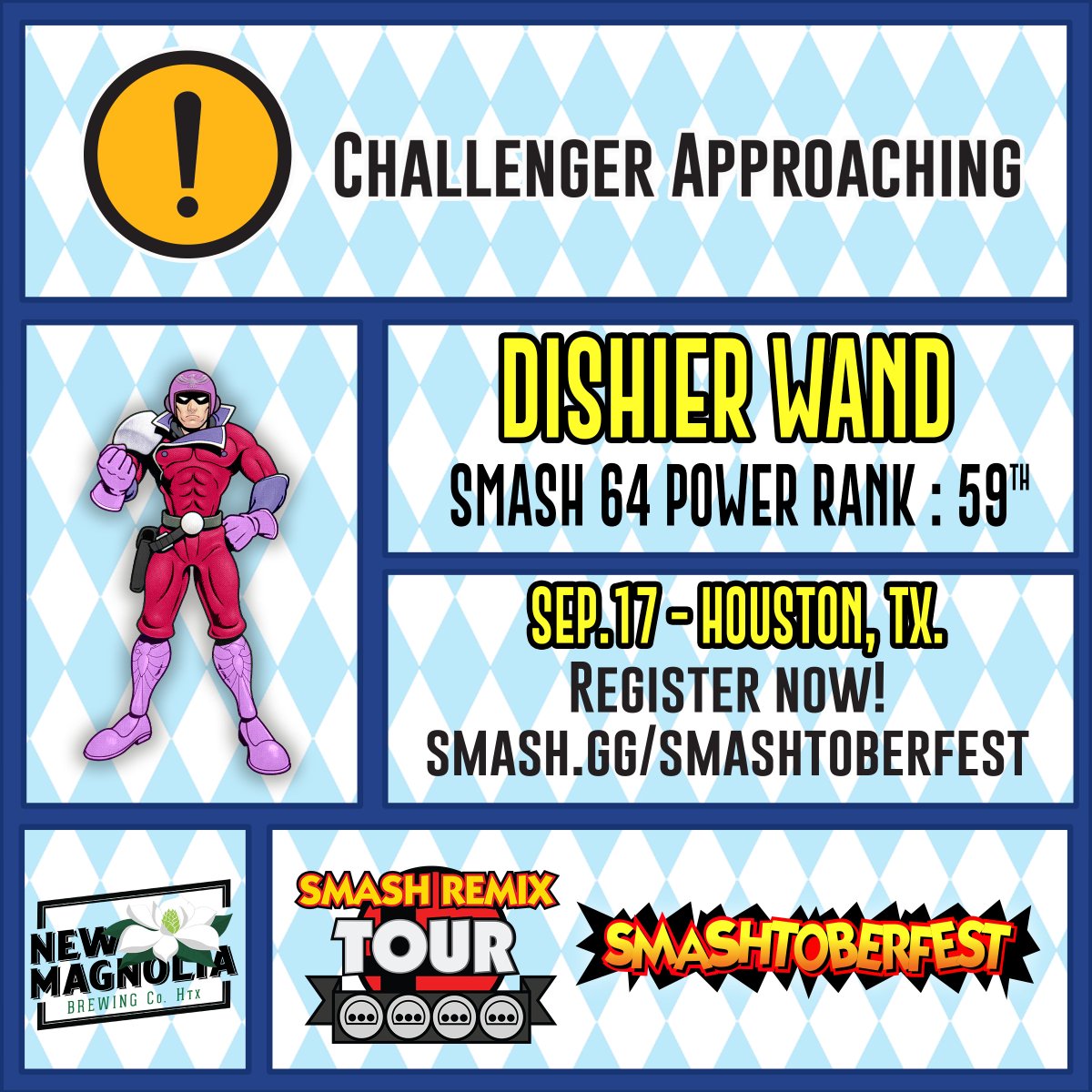 SmashRemix's tweet photo. Names keep rolling in for Smashtoberfest. Come Join us this fall! We've added a doubles event for Friday (Singles takes place entirely on Saturday) #smashtoberfest Sign Up: https://t.co/8FjqwbP0Qj https://t.co/A8P1a7sA7M