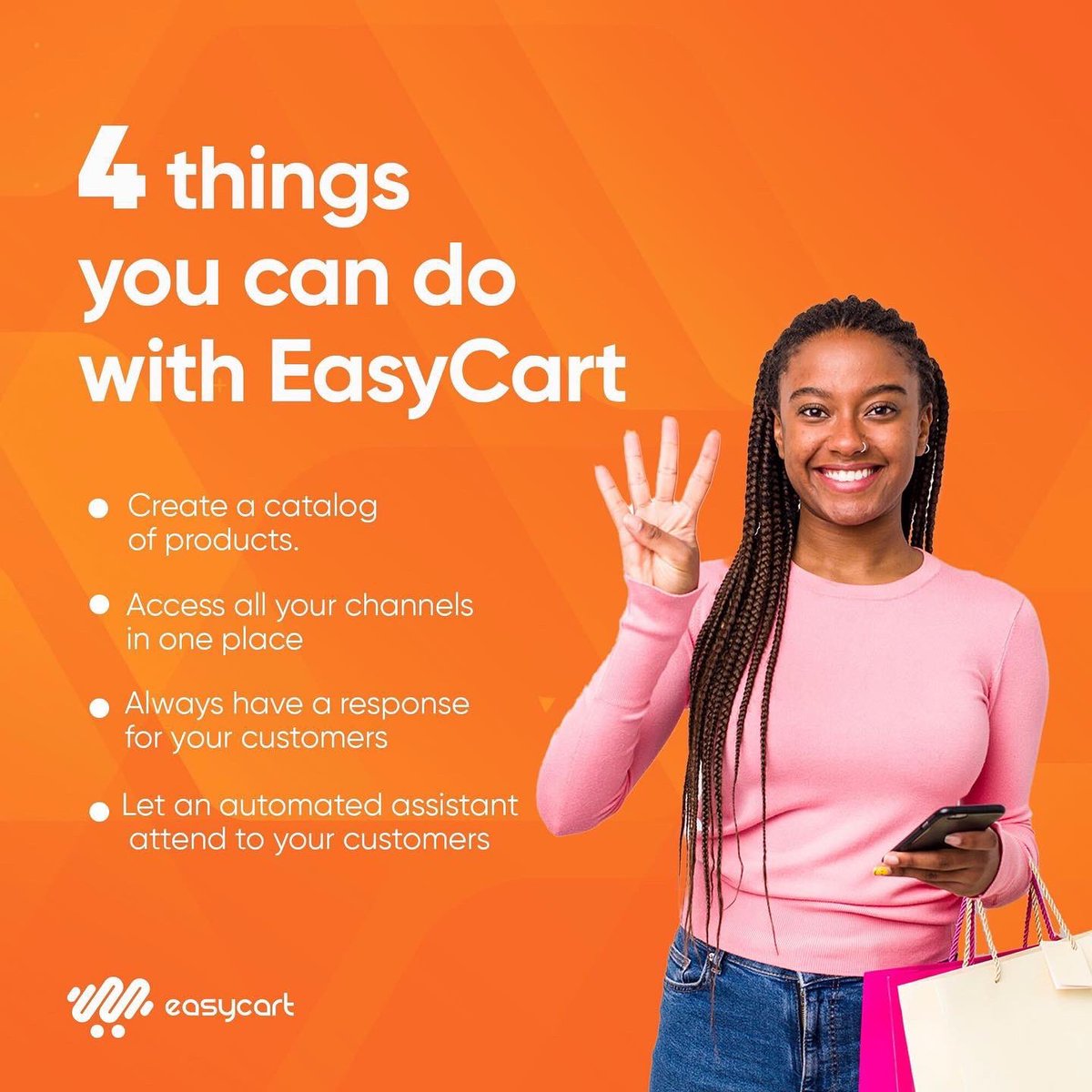 theeasycartapp's tweet photo. Your customers want to see products and prices. You can create a catalog and send them a link.
#Chat2cart
#chatcommerce #Easycart
#conversationalplatform https://t.co/t3frY2jjWp