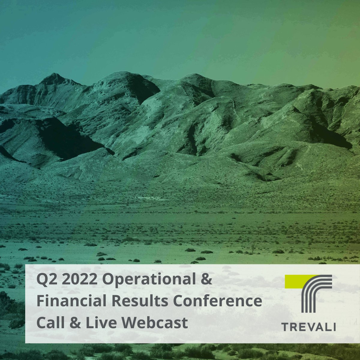 Trevali to Release Second Quarter Results on August 8, 2022

Read the full news release here ow.ly/yjz650K1qEl