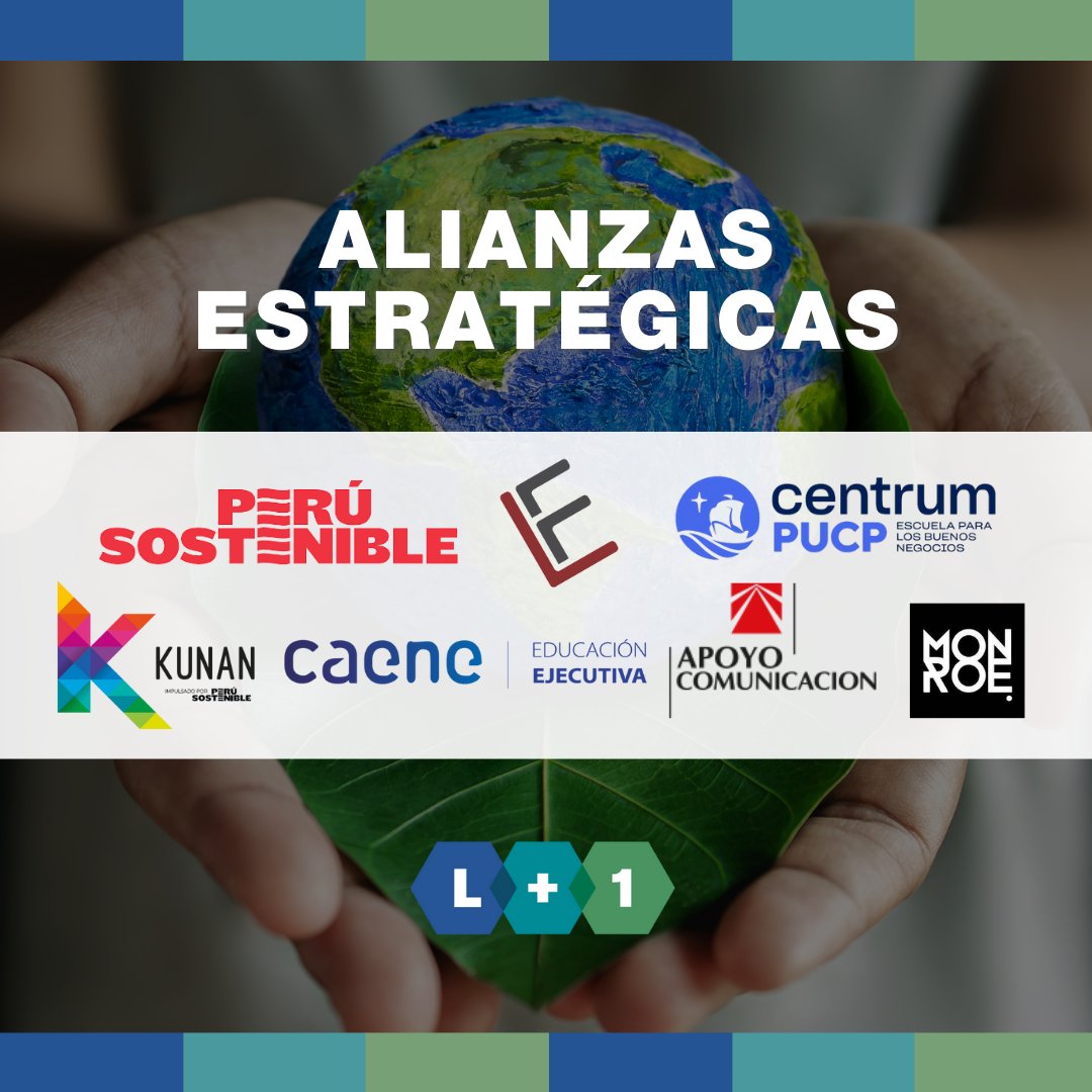 L_MAS1's tweet photo. Agradecemos a nuestros aliados por formar parte de nuestro espacio colaborativo, que han permitido desarrollar estrategias que trascienden desde la sostenibilidad👏🏼:@_perusostenible, @Kunan_es_ahora, https://t.co/rsiZFScZ1b, @CENTRUMcatolica, #CAENE, #MonroeLima y #WustEdiciones. https://t.co/RMlejY3jil
