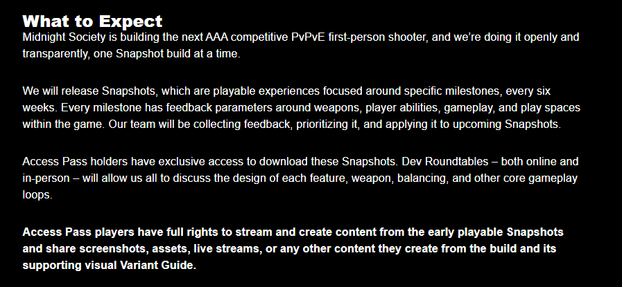 JakeSucky's tweet photo. The argument was sparked after Paul questioned Midnight Society and Doc releasing vertical slices of their game, in which pass holders will have seemingly key input to how the future of the game is designed and shaped https://t.co/1I1Rdty0zP