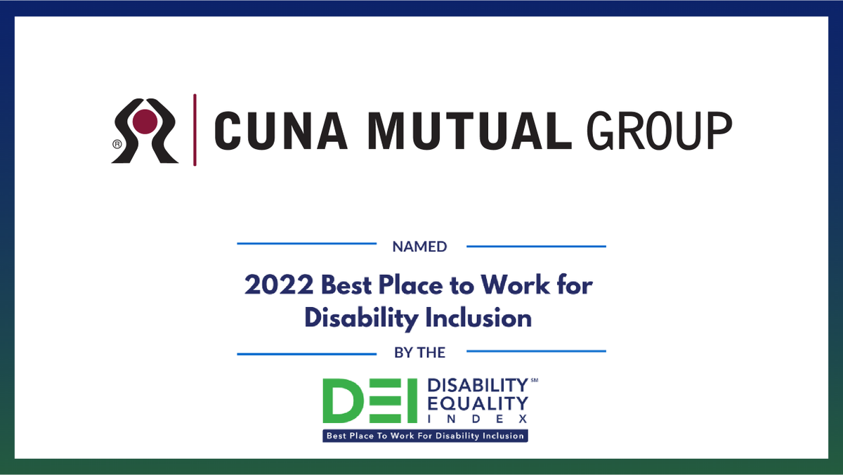 TruStage's tweet photo. Honored to be named a Disability Equality Index (DEI) #BestPlaceToWork for #DisabilityInclusion by @DisabilityIN and @AAPD! #StrongerTogether #DEI22 https://t.co/KOf6fi0rhc