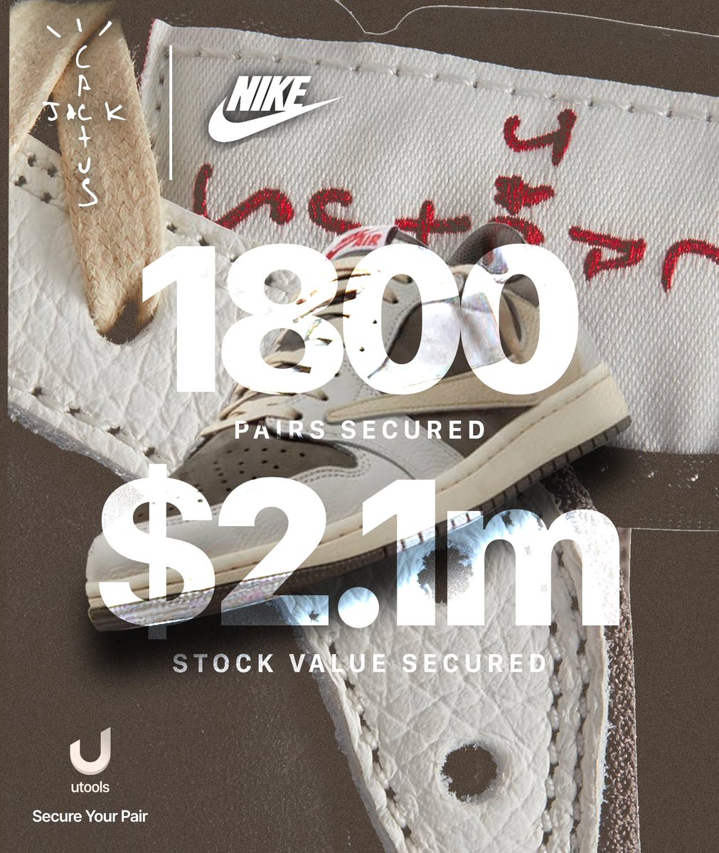 usnkrs's tweet image. 🇺🇸🇬🇧 🇮🇹🇧🇪🇳🇱🇵🇱🇨🇿🇩🇪🇫🇷🇪🇸🇵🇹🇭🇺🇩🇰🇸🇪🇮🇪🇭🇺🇲🇽

Does anyone do it better? The Number 1 SNKRS Bot  performed today for users!

We secured over 1800 pairs of the Travis J1 Low release, how did you do?

Licenses restocked for a limited time only.

🥳 Free License? 🥳
RT + Follow to Enter