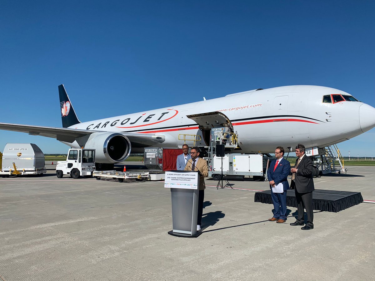 OmarAlghabra's tweet photo. We are helping Canadians deal with the rising cost of living by investing in our supply chain at @flyEIA. This will improve the movement of import and export of goods and strengthen the local economy in the region of Edmonton.
https://t.co/xZQtsujTZZ https://t.co/WrQmAXyXH3