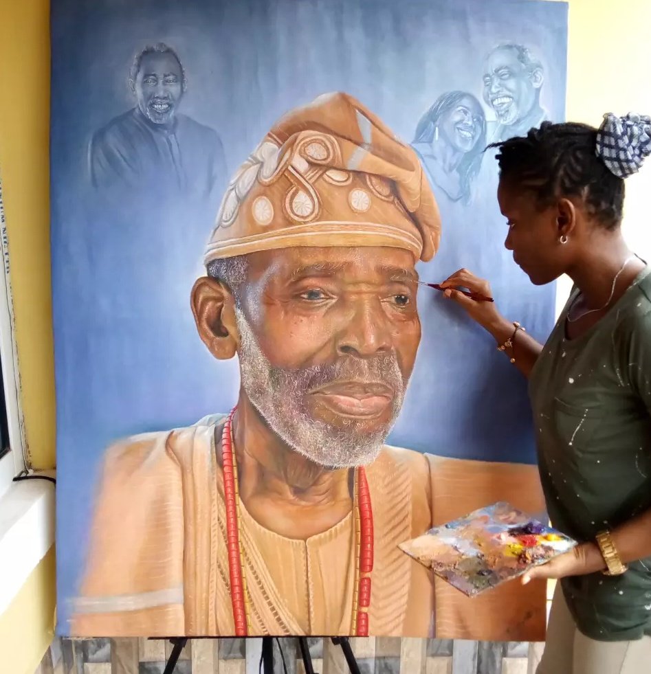 arts_ekefyn's tweet photo. Celebrating a living legend @olujacobs_ @80. 
Happy birthday Pa Olu Jacobs. 
#repost #birthdaygift @jokesilva

 #PDP #APCBishop #APCPresidentialPrimaries #OsunElection #OsunDecides #ASUUStrike #Ronaldo #Davido #RENAISSANCE #artist #Trending #artistsontwitter https://t.co/ytHq9Zu8Js