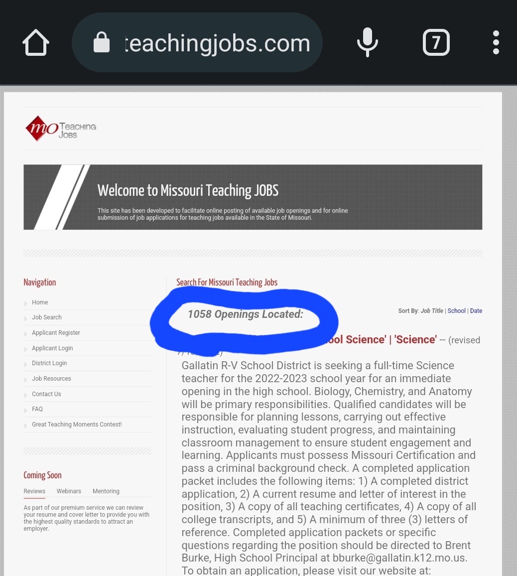 bryan_himes's tweet photo. In every political ad they talk about CRT. I do not know one administrator who has CRT in their school. We do have a problem finding highly qualified admin teachers &amp; support staff. School starts < 30 days &amp; over 1000 jobs are still open. Maybe we should focus on the real issues https://t.co/mDTfp114hM