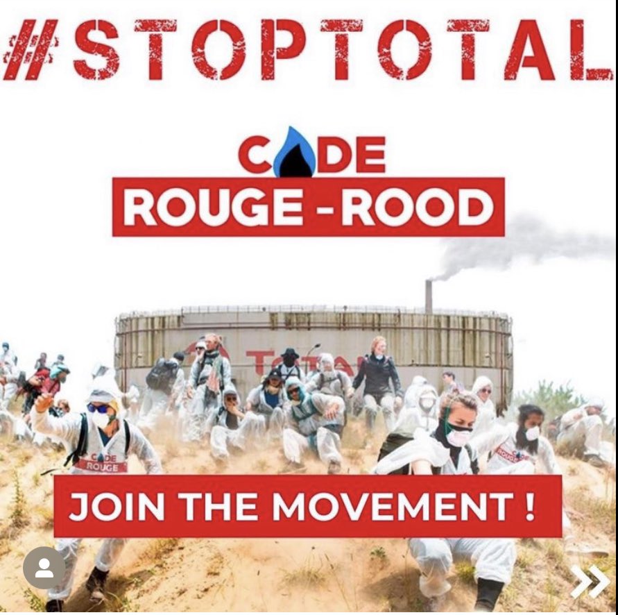 Klimaatactie's tweet photo. Check https://t.co/vJEzO3FePm, join an action training, and keep the 8-9 October free! #TotalMustFall
#Coderougerood #climateAction #TotalEnergies #heatwave #bigFossiLPolluters #FossilFuels https://t.co/wNPiThtQ9B