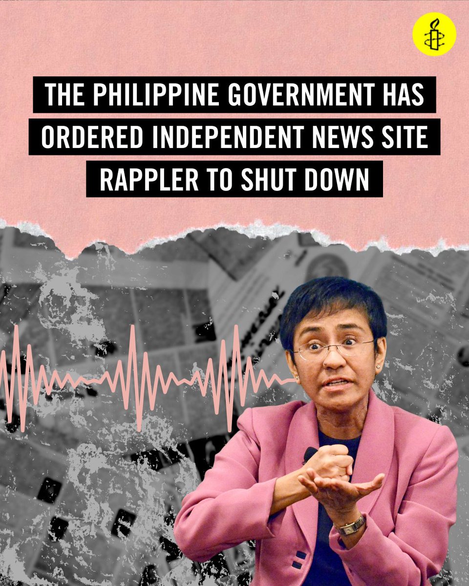 amnestyusa's tweet photo. New Philippine President Ferdinand Marcos Jr must urgently end the ongoing crackdown on media, human rights defenders and other critical voices. https://t.co/hBKYPkca8F