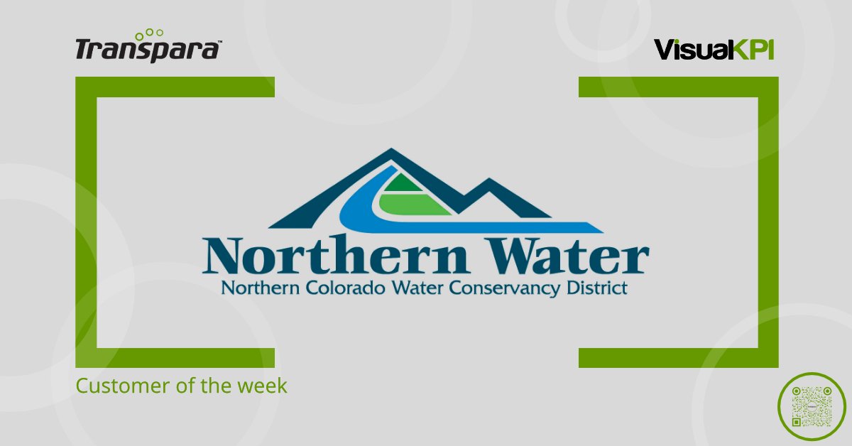 Transpara's tweet photo. Customer Of The Week Northern Water
#Transpara #VisualKPI #NorthernWater
Learn more at https://t.co/UoZQodOdBD https://t.co/pxWrCEvVOv