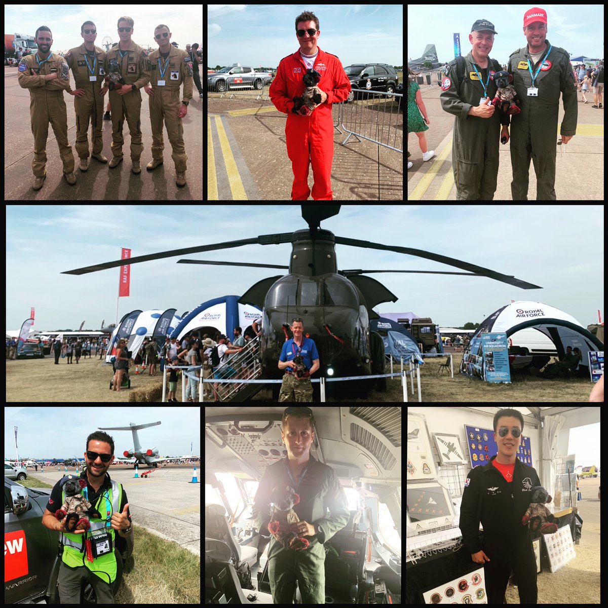 2071STAMFORDSqn's tweet photo. Our squadron bear Tick Tock has been making lots of friends whilst on his travels at The Royal International Air Tattoo #riat2022 #riat22 @airtattoo https://t.co/MvTQZypSft