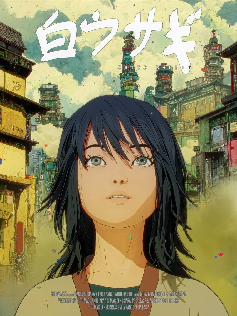 tomorrow i will be dropping these exclusive posters for <a href="/shibuyaxyz/">shibuyaxyz</a>’s White Rabbit on @Coinbase_NFT 

each poster is inspired by 5 different elements and the backgrounds are dreamt up by myself, <a href="/maciej_kuciara/">Maciej Kuciara</a> and AI.

nft.coinbase.com/drops/white-ra…