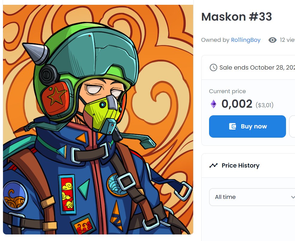 renanAP91's tweet photo. 🚨 RUG ALERT 🚨

New project listed on ME, @RangersRare is another potential rug. 

Stolen art from ETH project "MaskOn NFT Collection".

Always..DYOR and be safe!

#SolanaNFTs #NFTCommunity #DYOR https://t.co/kRe2I4X7Wp