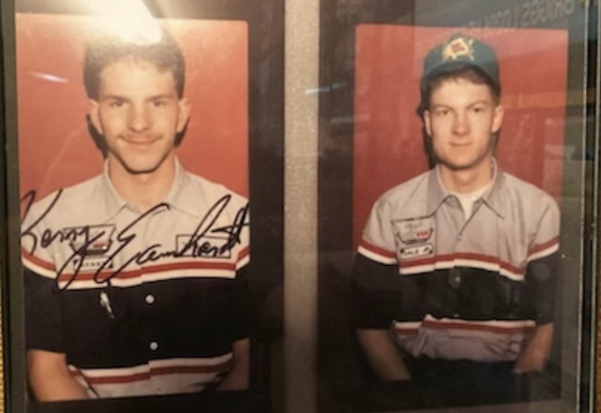 DaleJr's tweet photo. Shoutout to the brave ones that sent their vehicle to the dealership to be mismanaged by one of these two. #1993 https://t.co/EbHkLjEQ7q