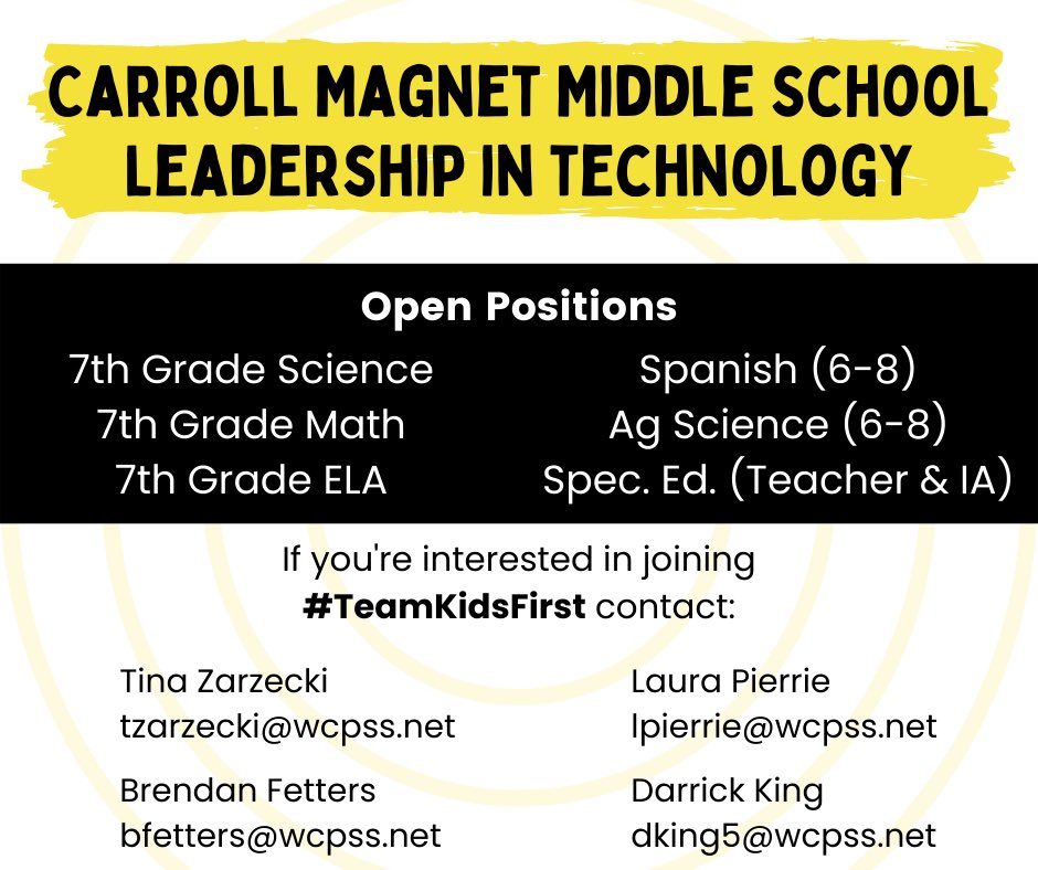 We are still looking for a few amazing educators to join our 22-23 team!