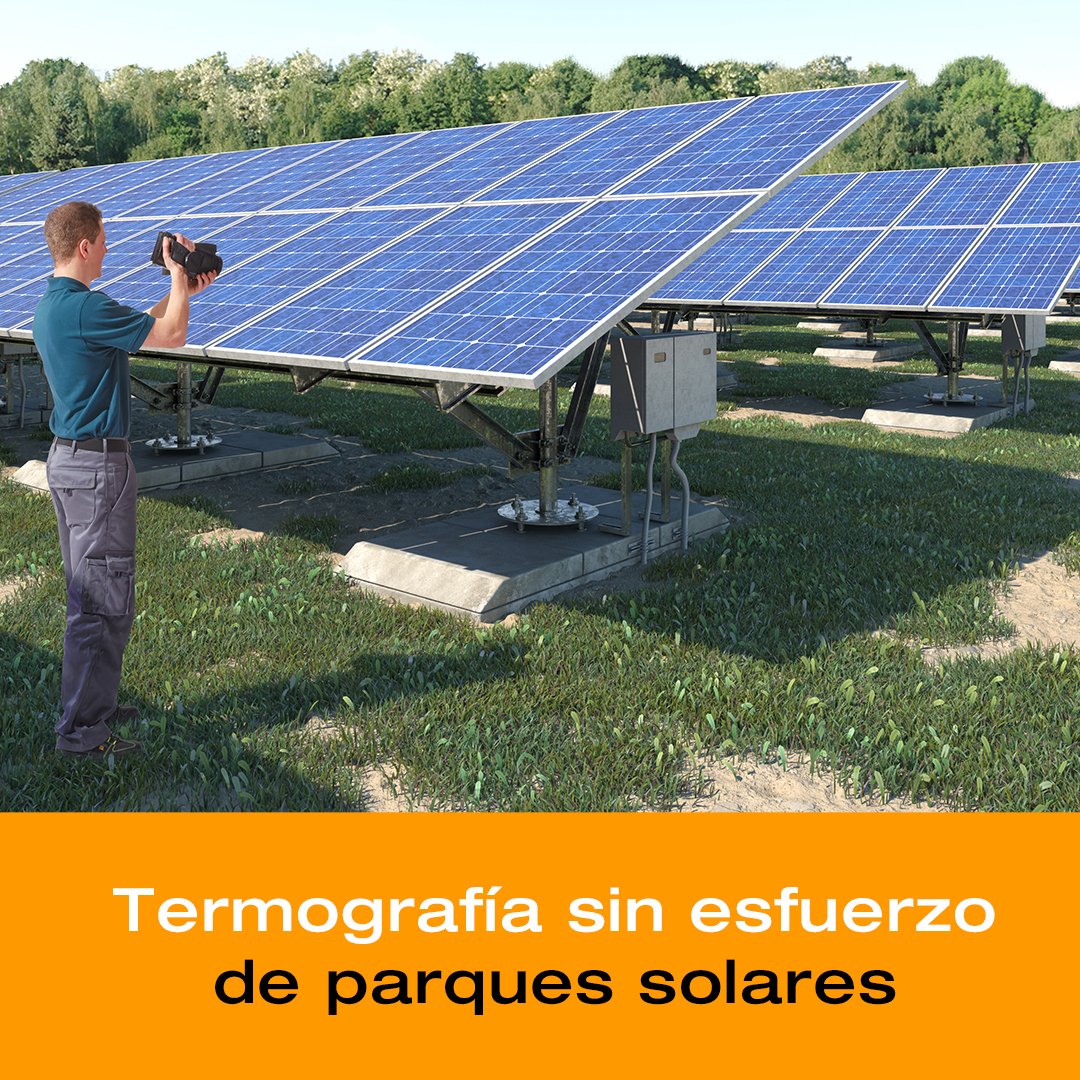 testo_es's tweet photo. Testo I #news #gi #termografia
🌞 📹 Análisis de parque solares con gran eficiencia con la cámara termográfica #testo890. Y mucho más fácil que antes gracias a la pantalla táctil y a la función de imagen panorámica. Más información 👉 https://t.co/xlL3yfO1cH #testoes #testobesure https://t.co/dkHdC61eTV