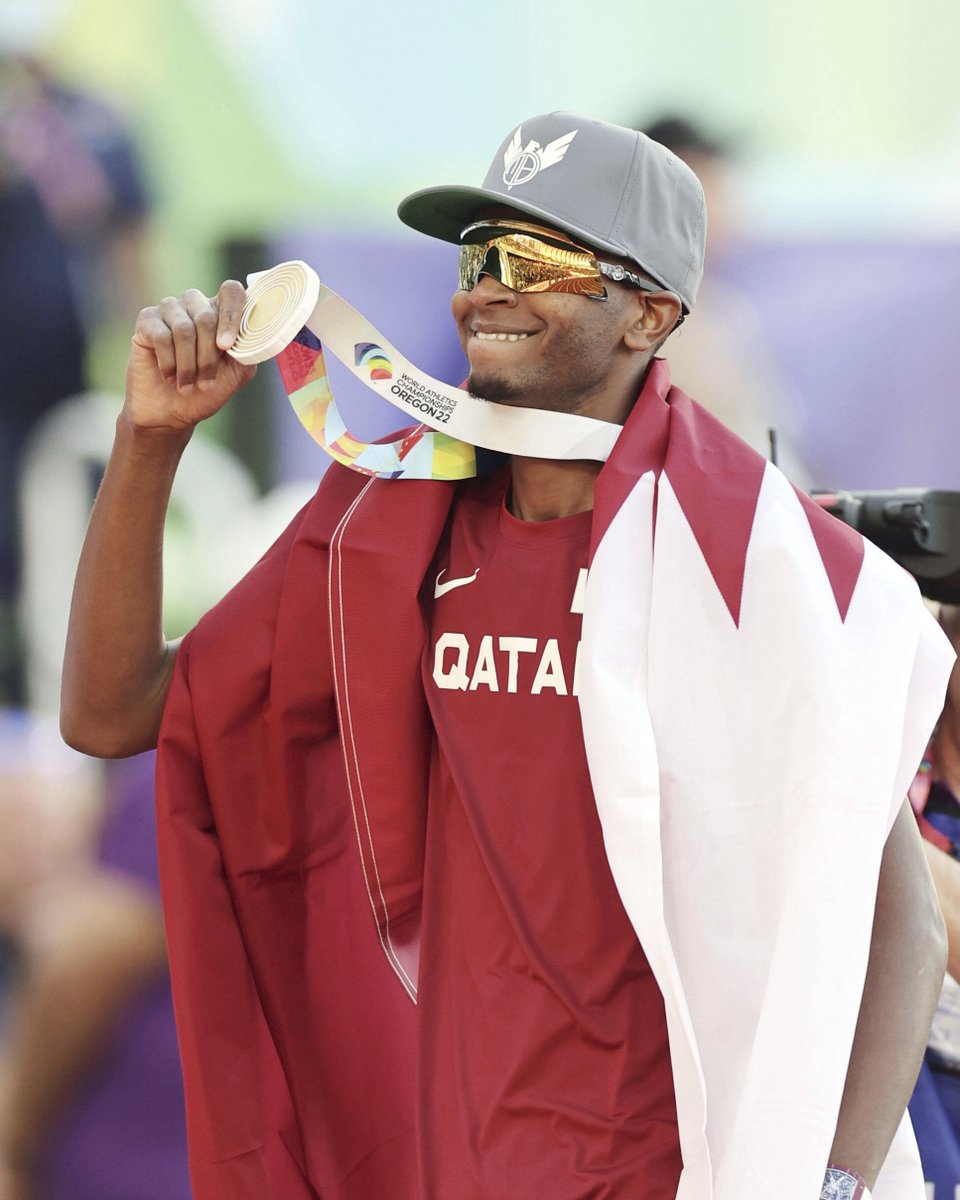 Breaking records without breaking a sweat. Congrats on the historic victory @mutazbarshim, you absolute legend. #BeWhoYouAre