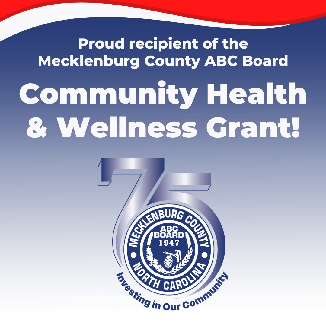 We are a proud recipient of @MeckABCs generous investment as part of the Community Health & Wellness Grant Program! As partners, we remain committed to ensuring Mecklenburg County is a community where everyone can shine. #MeckABC75 bit.ly/3yO2WpP