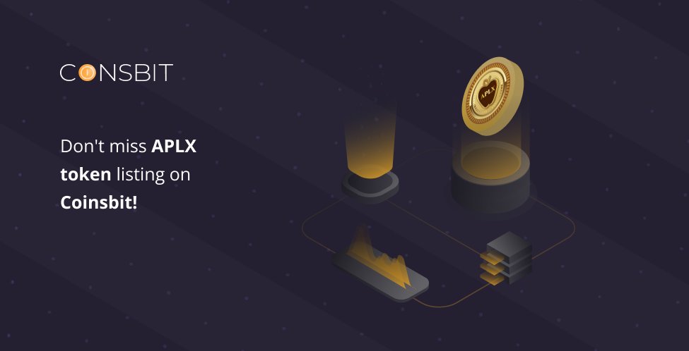 apple100x's tweet photo. π₯ Don't miss APLX token listing on Coinsbit! π₯
We are glad to announce that APLX token will be available on Coinsbit on 22.07.2022!
π΅ Pair:
APLX/USDT
#Coinsbit #Listing #APLX #cryptocommunity #cryptocurrency https://t.co/9D7bJCu24m https://t.co/mCEGAD0psl