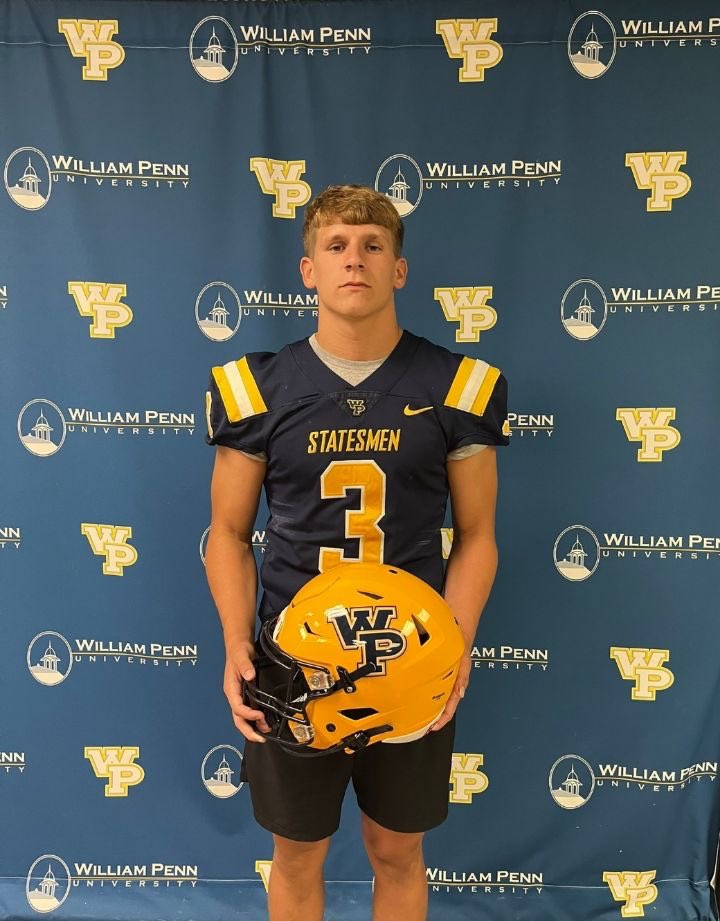 After a great visit, and conversation with <a href="/CoachByers34/">𝗠𝗮𝘁𝘁 𝗕𝘆𝗲𝗿𝘀</a> I’m blessed to receive my first offer from William penn university.