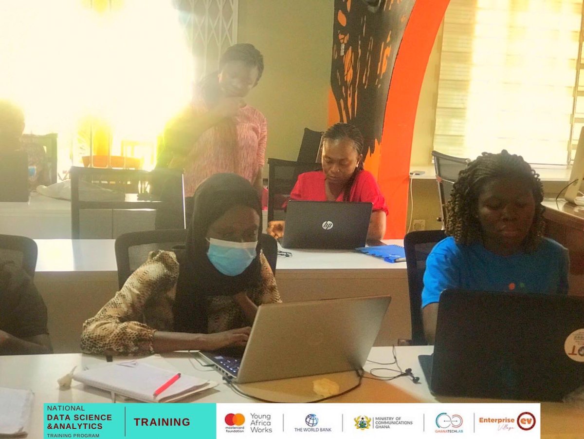 EVhubaccra's tweet image. 𝗡𝗮𝘁𝗶𝗼𝗻𝗮𝗹 𝗗𝗮𝘁𝗮 𝗦𝗰𝗶𝗲𝗻𝗰𝗲 𝗧𝗿𝗮𝗶𝗻𝗶𝗻𝗴
Today, the trainees were introduced to SQL. They learned how to create a database in SQL, how to create tables with SQL, data modeling with ER models and filtering with SQL. 
#GTLImpact
#Datascience
#GTLBaseProgram
