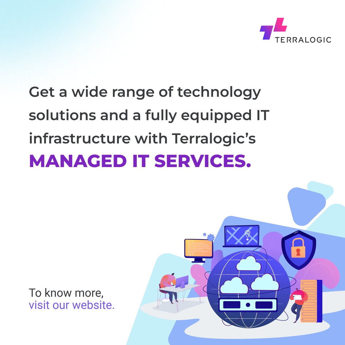 Terralogic_'s tweet photo. Terralogic’s #ITservices provide innovative yet systematic solutions to help your company achieve its goals swiftly. #Terralogic always keeps the #customer at the center of the #servicedelivery.
To know more, visit our website.
https://t.co/ZsfJXPALVK
#infrasturcture #ManagedIT https://t.co/homeck5SIF