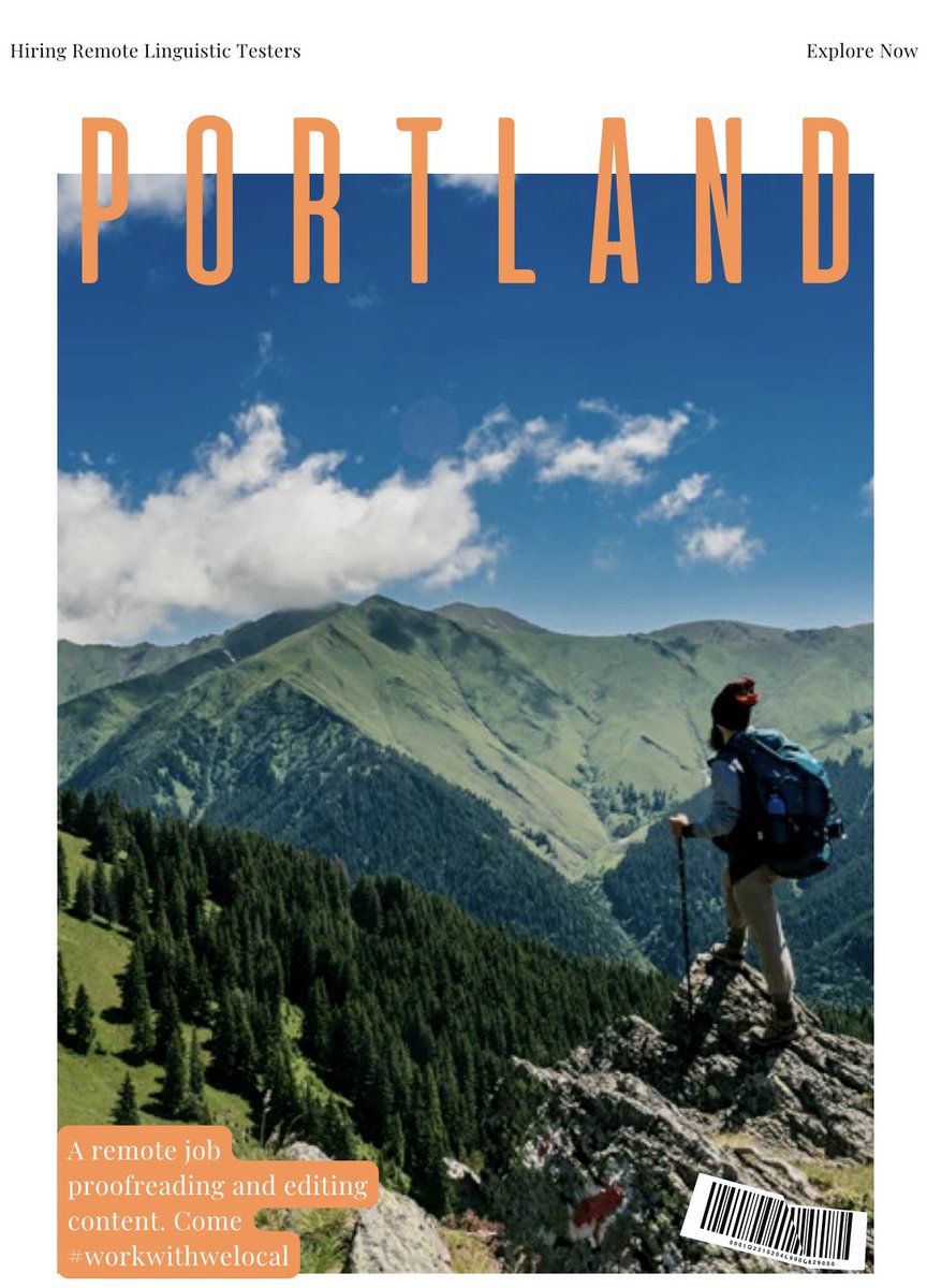 Welodata_ai's tweet photo. We are hiring remote #English linguistic testers located in #Portland. 

Check out the details here: https://t.co/HhtSWVEJie

#hiring #Job #usjobs #portlandjobs #workwithwelocal #localization https://t.co/YivRMhCbZE