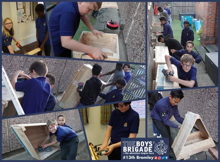 13thBromley's tweet photo. Been a busy last few weeks. Boys have made good progress on their #recycled planters made from #pallets while others were brushing up on their #expedition skills. Always loads going on!!
#boysbrigade #13thbromley #BBinLondon #diy #crafts https://t.co/vmmtJQaKvg
