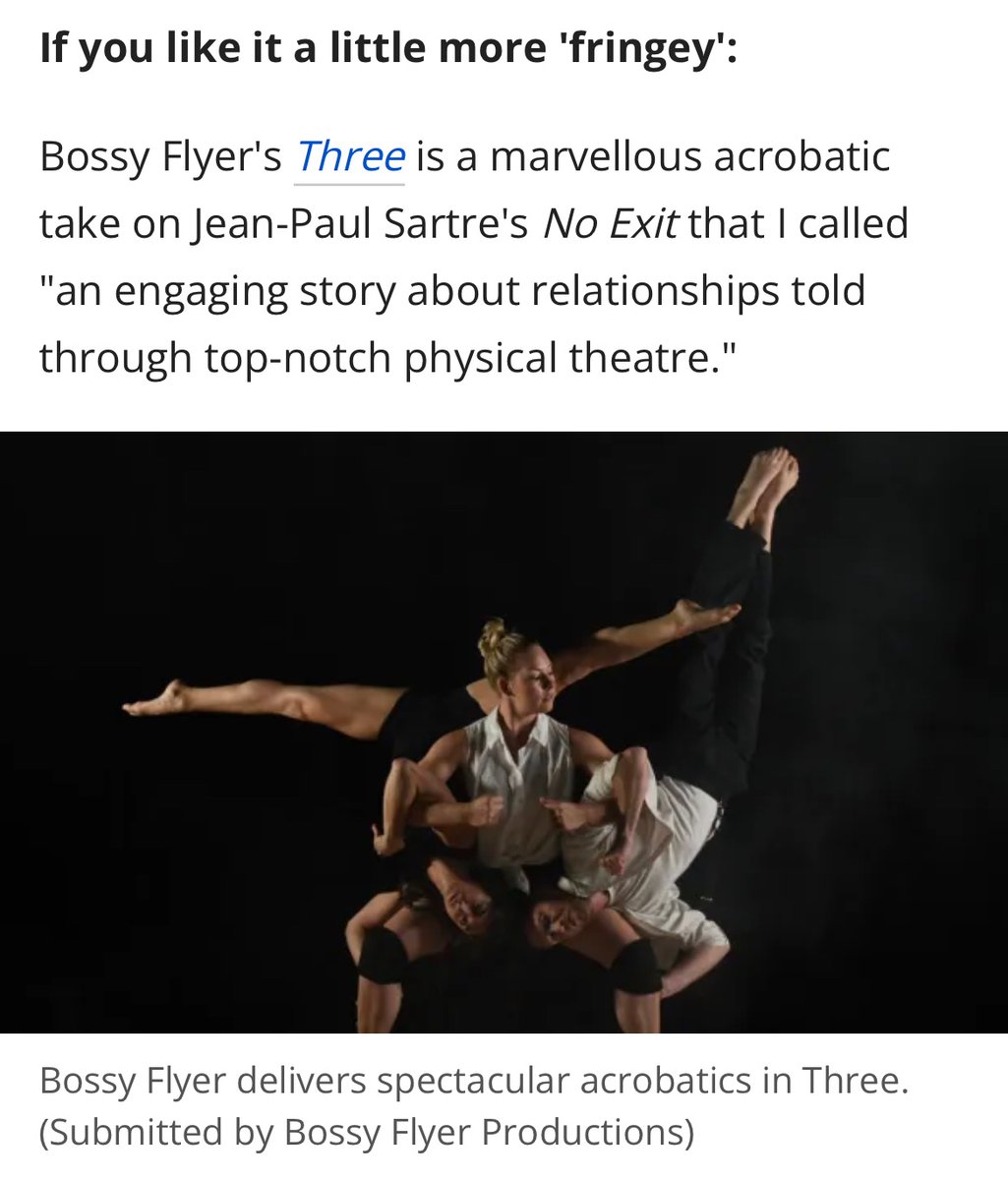 bossyflyer's tweet photo. . @JoffSchmidt says for something ‘fringey’ go see THREE at V21! Tonight at 9pm @MTYPatTheForks @WinnipegFringe #wpgfringe #Winnipeg https://t.co/5yhh3Lx1yS