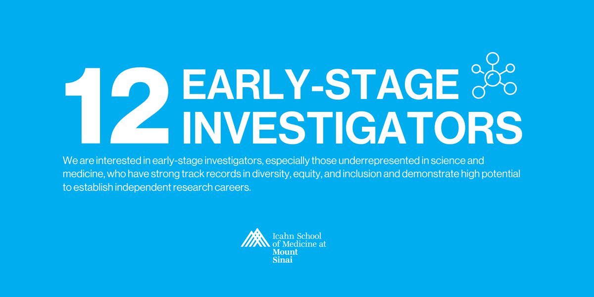 Icahn School of Medicine at Mount Sinai (@icahnmountsinai) on Twitter photo .<a href="/IcahnMountSinai/">Icahn School of Medicine at Mount Sinai</a> aims to recruit and hire 12 early-stage investigators from underrepresented groups to foster inclusive excellence in the #biomedicalsciences using evidence-based approaches through the NIH FIRST at Mount Sinai program. Learn more: mshs.co/3Pom6cE .<a href="/IcahnMountSinai/">Icahn School of Medicine at Mount Sinai</a> aims to recruit and hire 12 early-stage investigators from underrepresented groups to foster inclusive excellence in the #biomedicalsciences using evidence-based approaches through the NIH FIRST at Mount Sinai program. Learn more: mshs.co/3Pom6cE