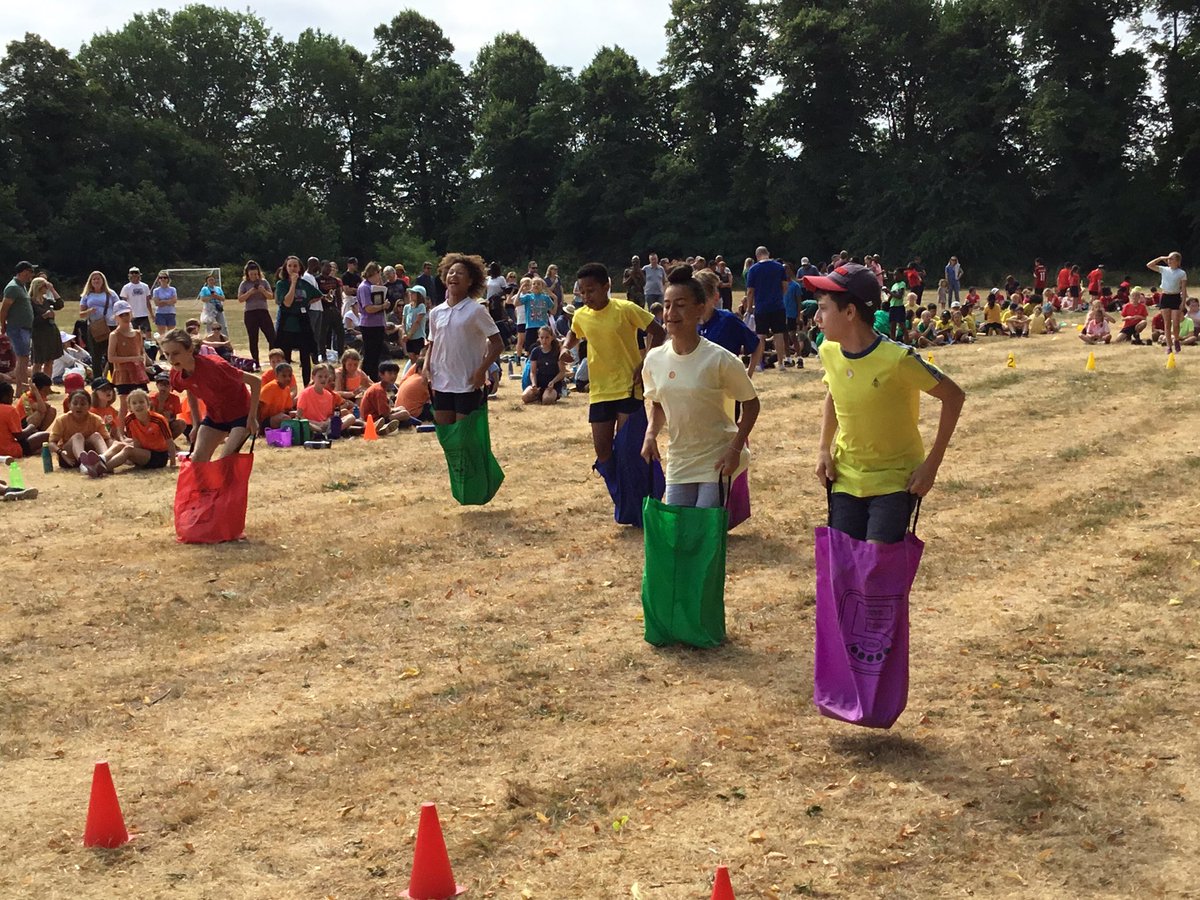 LfaBromley's tweet photo. KS2 had an amazing sports day today!
#sackrace #running #sportsday2022 #athletes #parentsrace https://t.co/9SNRtlAD4o