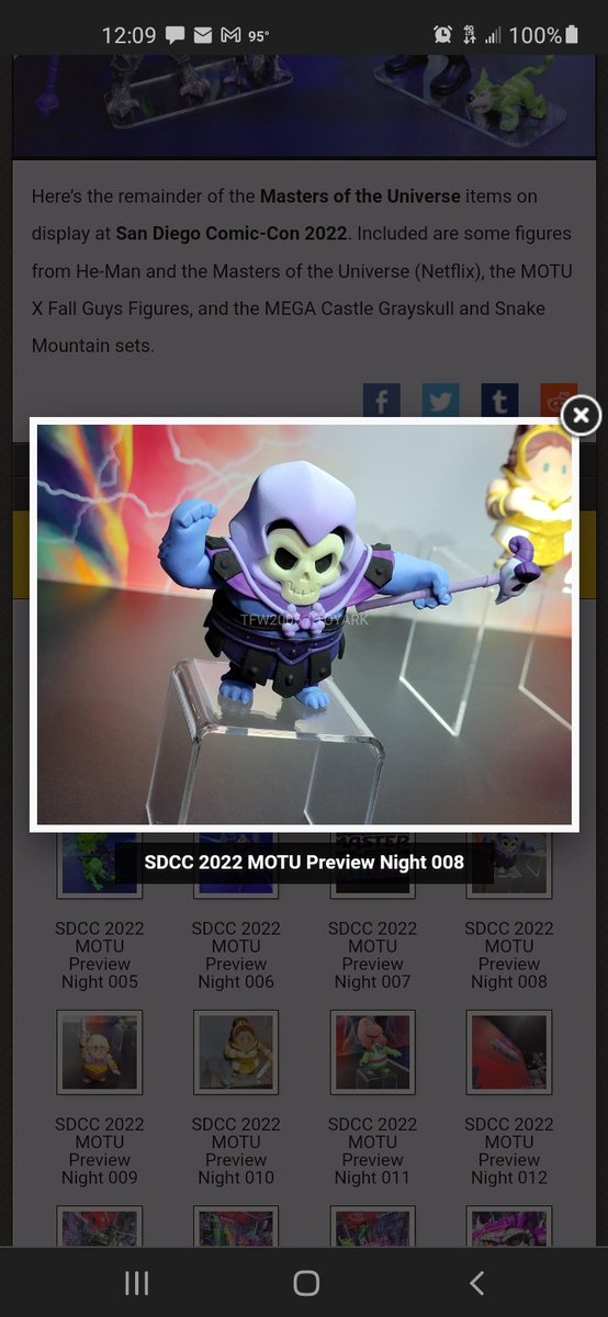 Kris_S_Martinez's tweet image. Have you posted about the He-Man collab? These official figures are being displayed at SDCC and I don't recall you leaking any related skins.