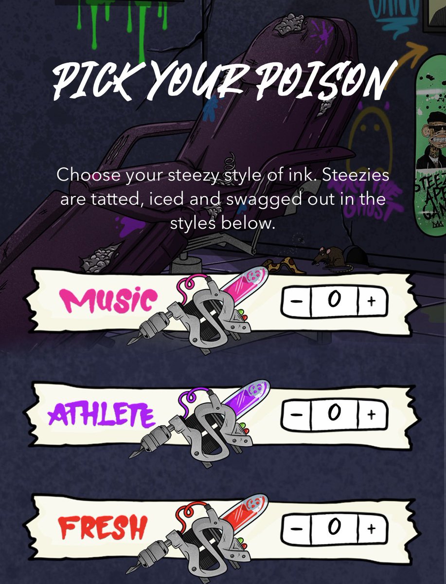 I mean, wow!!! I can’t even find words really! Our mint for phase 1 started about 2 hours ago and it has been the coolest experience! The mint page itself is so cool. #SteezyApeGang brought it for us!