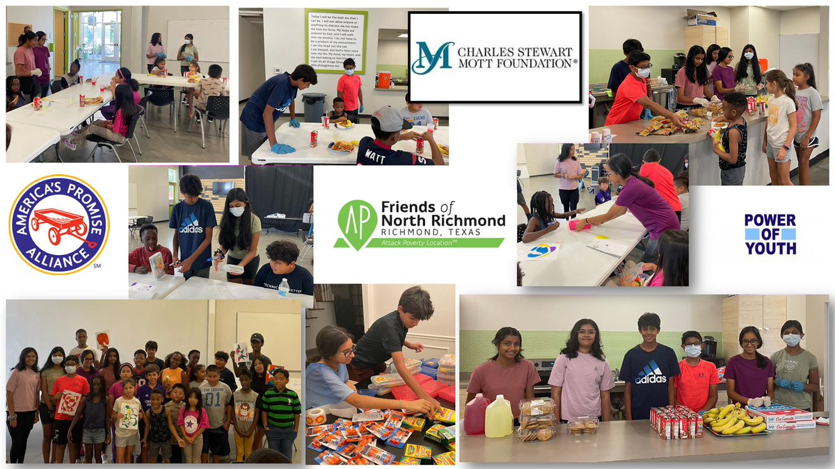 13 million children are living in poverty. Their basic needs are food, water, education, shelter &amp; 💕. With our #PowerOfYouth grant we were able to feed &amp; give art supplies to underprivileged children. <a href="/AmericasPromise/">America's Promise</a>, <a href="/MottFoundation/">Mott Foundation</a>, <a href="/YouthService/">YSA</a>, <a href="/AttackPoverty/">Attack Poverty</a>