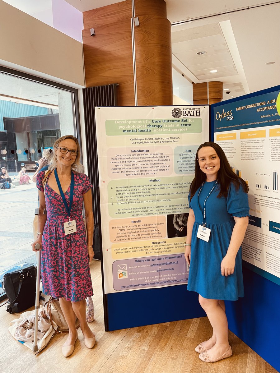 🎉Our poster at the #BABCP2022 conference! 
We hope #mentalhealth researchers, people with personal experience &amp; healthcare professionals will complete our brief survey to share their views on what is important to measure in psychological therapy trials 
➡️bathpsychology.eu.qualtrics.com/jfe/form/SV_cw…