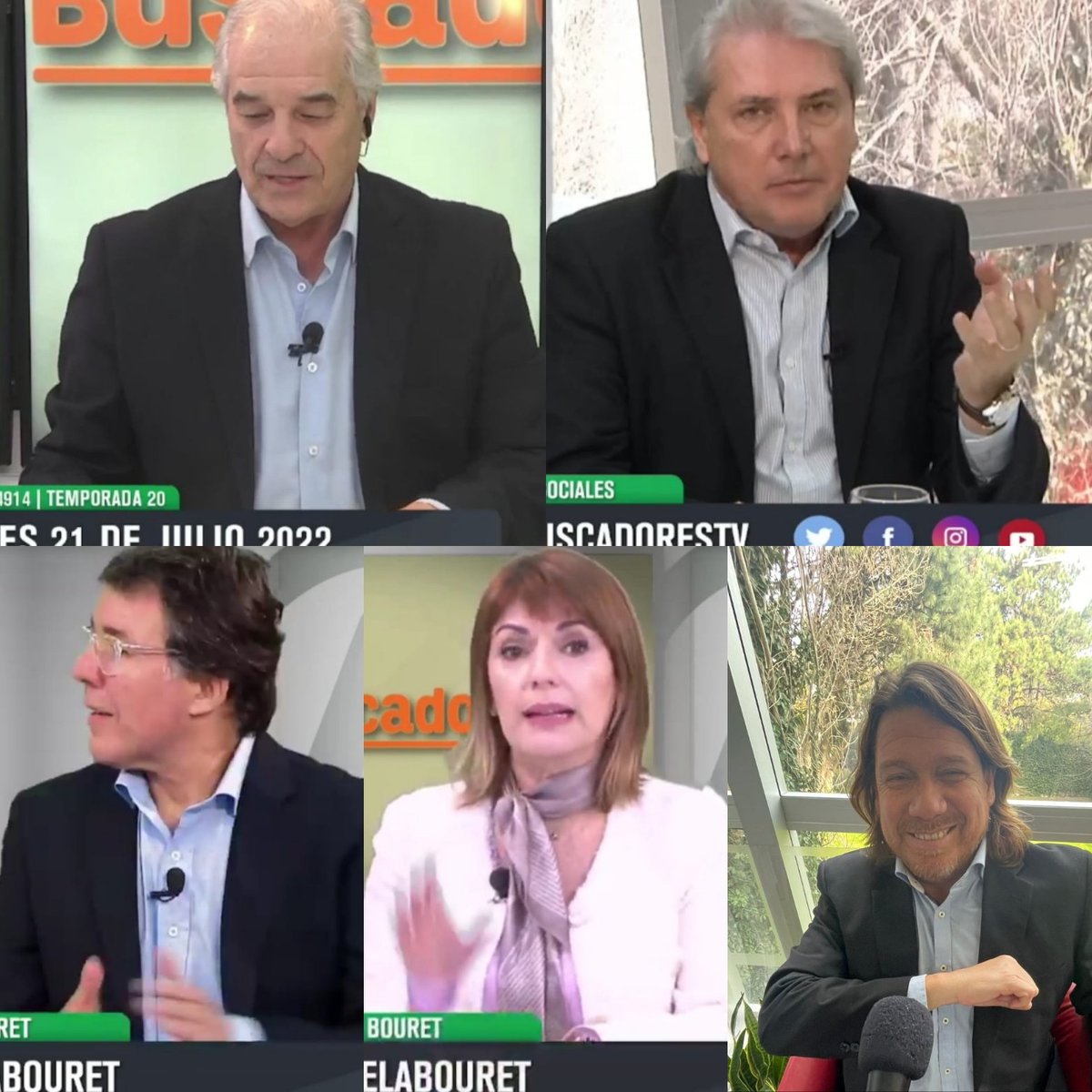 buscadorestv's tweet photo. Programa 4914 al aire , hoy jueves con Fernando Vilar,  Antonio Maeso,  Daniela Bouret,  Iván Solarich y Bambino Etchegoyen en estudios de #MVDFilms y Jorge Rowinsky vía zoom desde Miami. 
@canal5uruguay 
@VTVuruguay 
https://t.co/S55HVyP4tN https://t.co/sNxC4tAifw