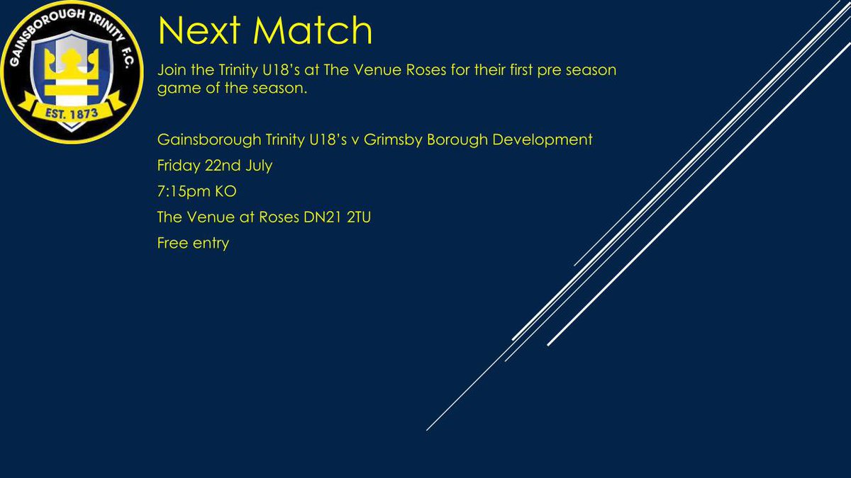 Gainsborough Trinity U18’s tweet media