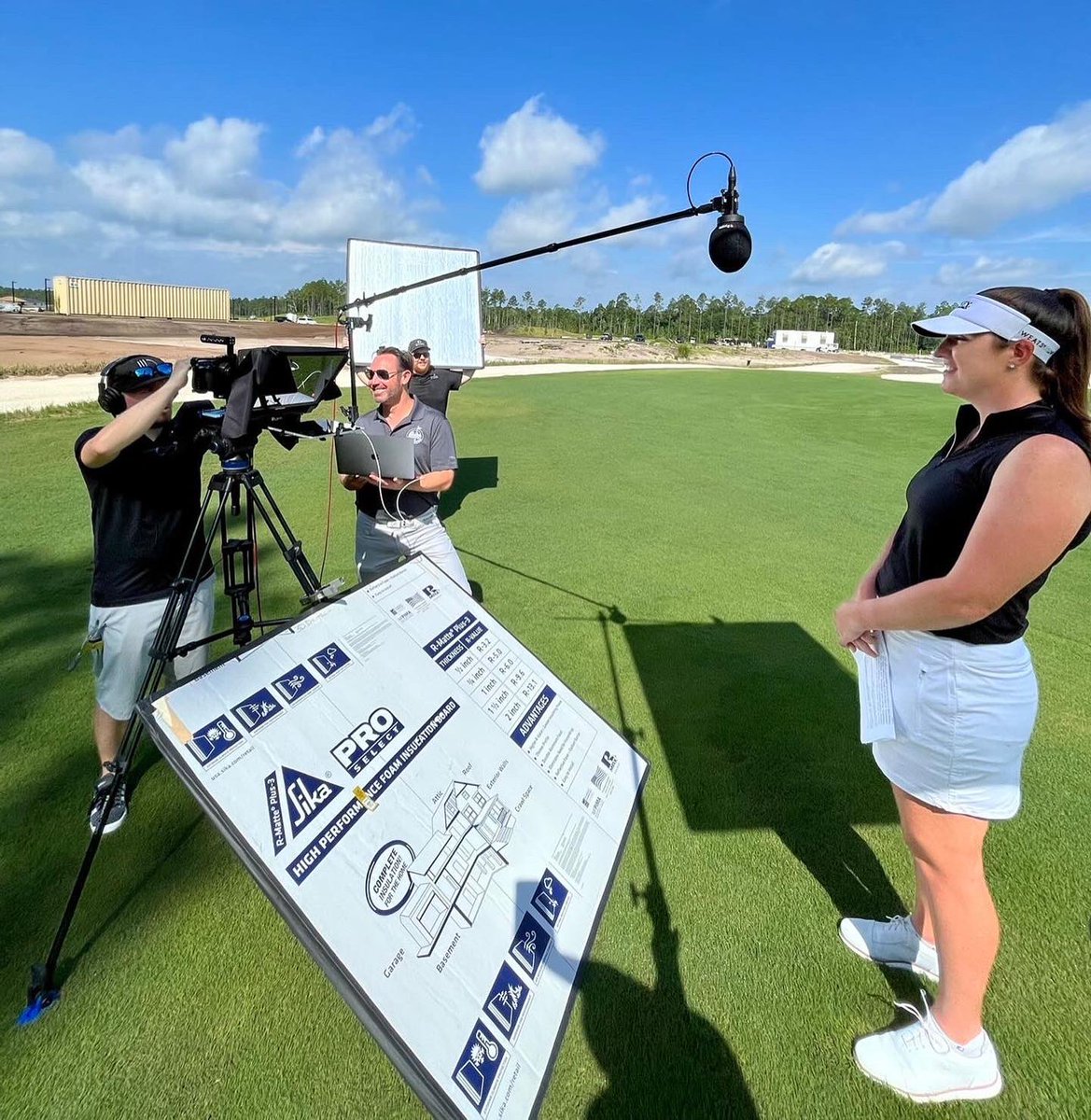 filmjax1's tweet photo. Thank you to #3ddigitalagency for sharing these awesome BTS photos of a recent #MoneyPages commercial shoot with #AmeliaLewis, a Jacksonville native & LPGA golfer at Stillwater Golf Course! โณ๏ธ๐คฉ https://t.co/FoMSreOArd