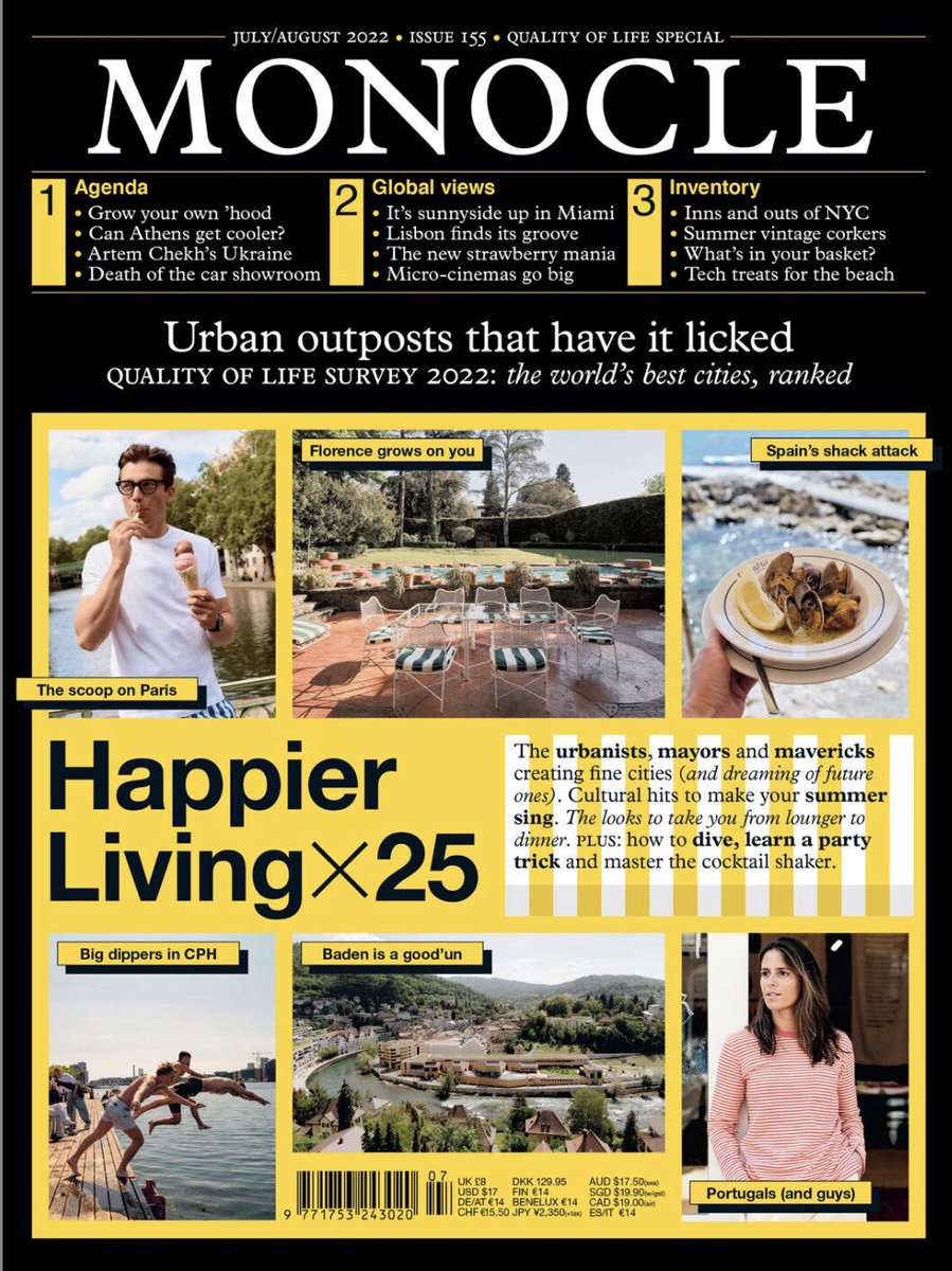 RosanGompers's tweet photo. Copenhagen ‘most liveable city’. Find out why. https://t.co/qCXaxcZU0K

@thestyleoffice @MonocleMag // #liveablecities #qualityoflivesurvey #2022 https://t.co/Tt4sgJATUD