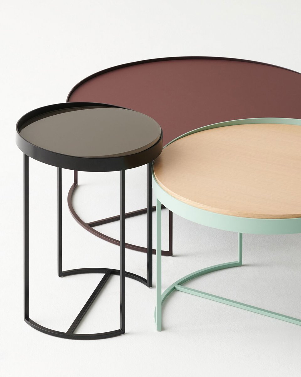 StudioTKSocial's tweet image. Play around with various sizes of Sly Tables to create the look of overlapping and nesting. Sly tables have a unique base design incorporating three diameters and heights, comprising Side, Occasional and Coffee Tables. 
#studiotk #slytables #nestingtables
