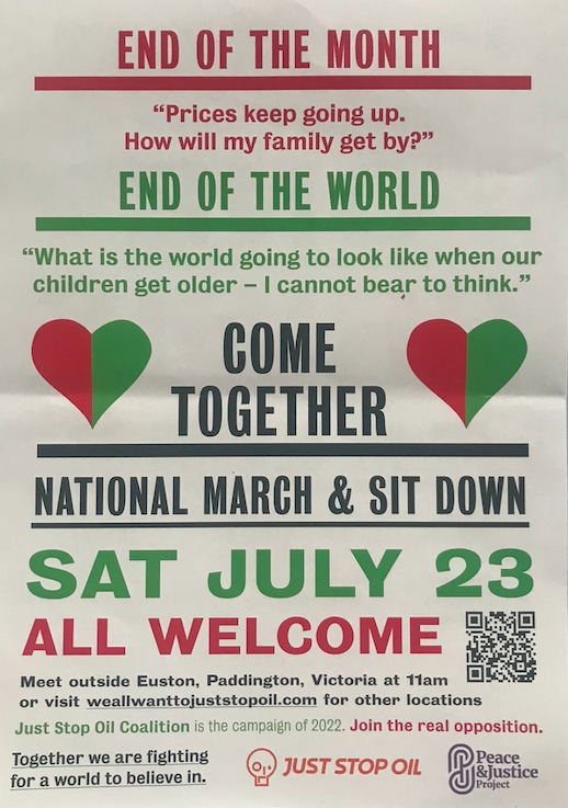 Join us <a href="/JustStop_Oil/">Just Stop Oil</a>'s demo this Sat

Environmental racism means that those of us with the least resources and who have been plundered and robbed the most are still paying the highest price for the climate crisis.

#ClimateEmergency <a href="/EndFuelPoverty/">End Fuel Poverty Coalition</a> <a href="/corbyn_project/">Peace & Justice Project</a>