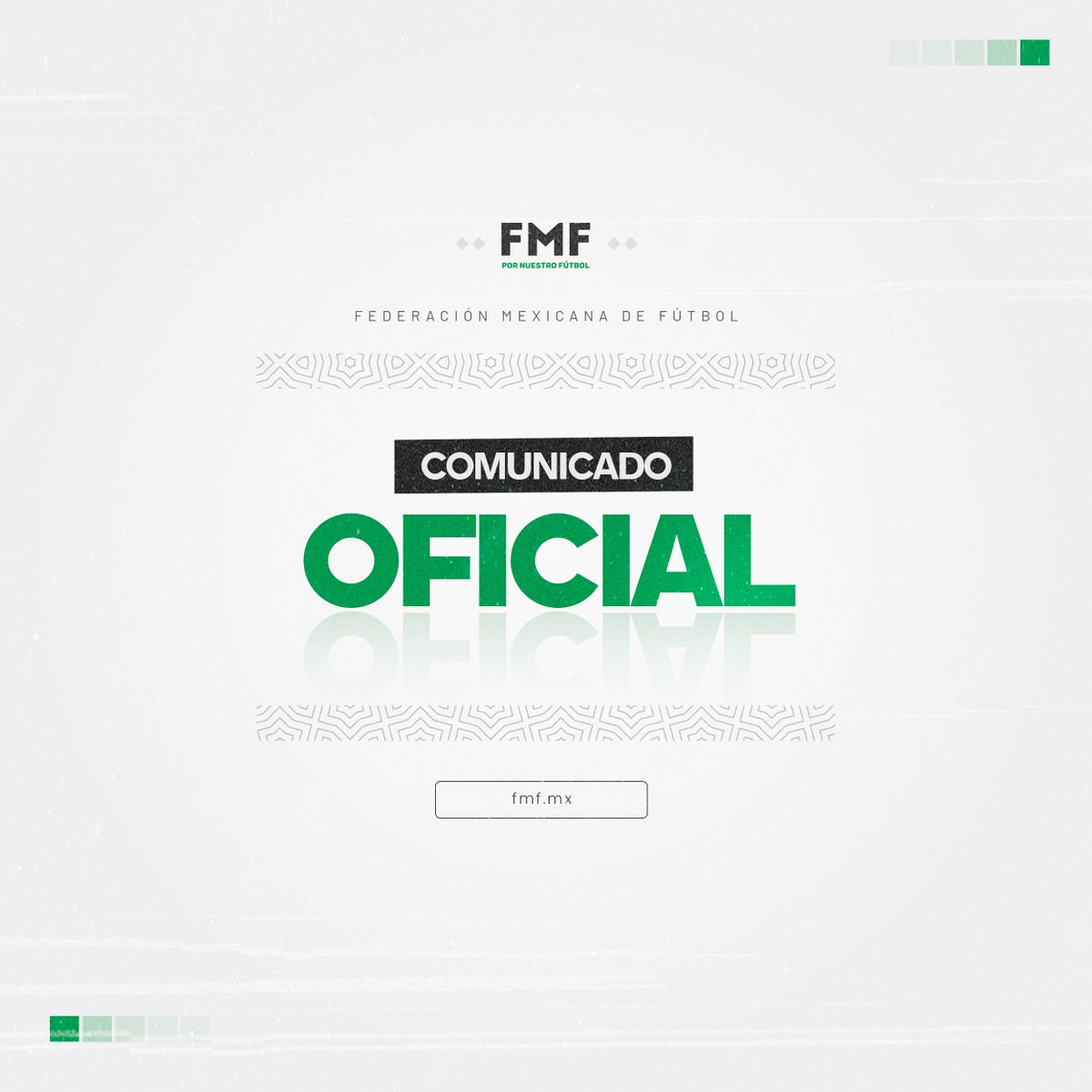 FMF's tweet photo. #Selecciones | La FMF informa proceso de investigación en relación a @Miseleccionfem #Sub20.

Lee más: https://t.co/auX14yDhmc

#FMFporNuestroFútbol https://t.co/6uN37uWdz0