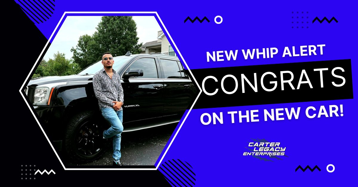 CarterLegacyEn's tweet photo. Congratulations to Forrest on his new car! 🤩 When you work hard, you deserve to reward yourself. Keep killing it! 💪 https://t.co/m2zvCFXgc1