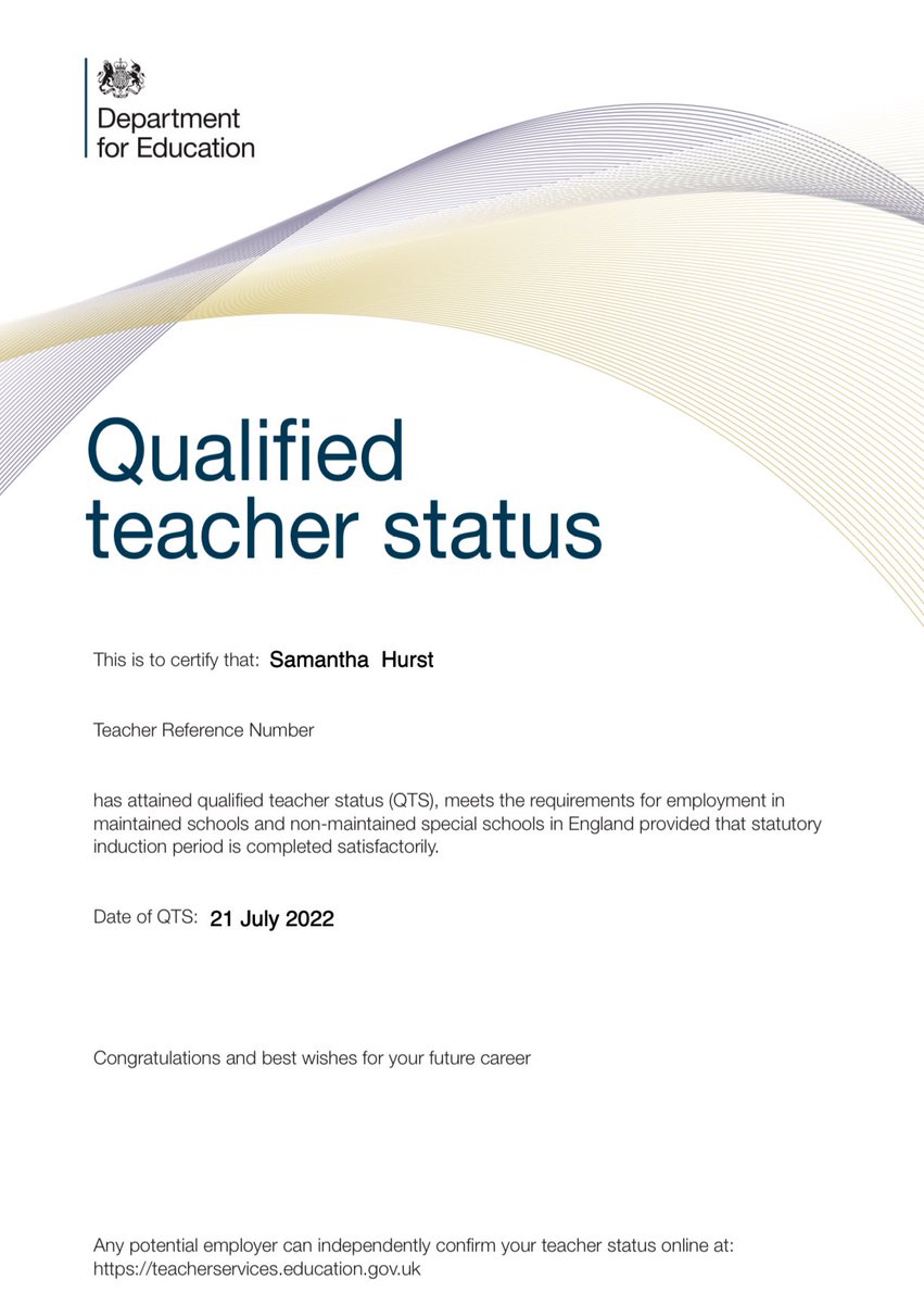 MissSHurst's tweet photo. I feel like I’ve blinked and the year is nearly over and I’ve gained QTS 🥹 what a journey! 🥰🤍 https://t.co/baAYJHuAj4