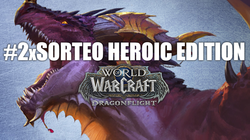 WowChakra's tweet image. Sorteo 2x Heroic Edition de World of Warcraft: Dragonflight (EU)
 
▶ RT + Follow
▶ Etiqueta a un amig@. ¡Tú y la persona etiquetada podéis conseguir una copia si ganáis el sorteo!

📆 Termina: 29 de Julio - 19:00 CEST
🗒Bases: wowchakra.com/wowchakra/sort…

Patrocinado 
@Warcraft_ES