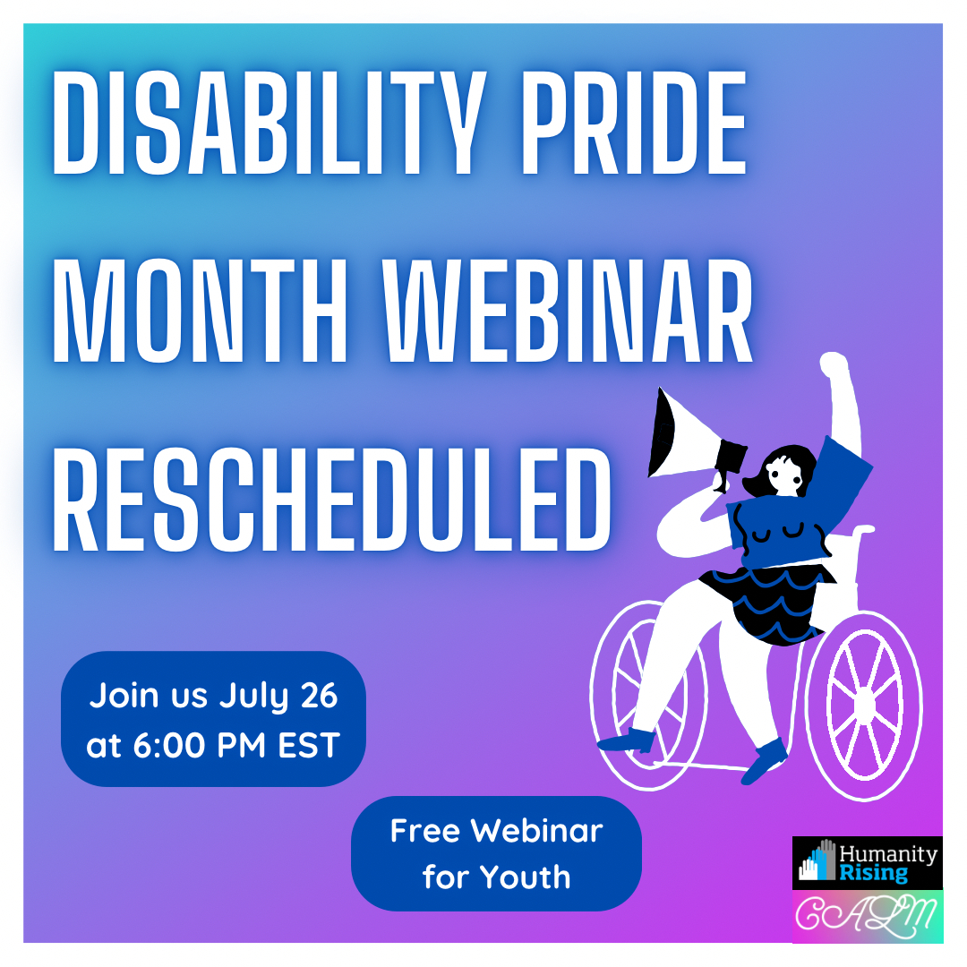 RESCHEDULED ALERT! Our #disabilitypridemonth webinar will now go live on July 26 @ 6:00 PM EST🙌

us06web.zoom.us/webinar/regist…