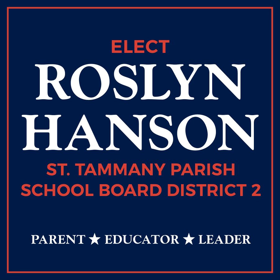 Ros100762's tweet photo. Proud to announce I am a candidate for St. Tammany Parish School Board District 2 (Covington). https://t.co/XibOoRL8pH