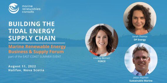 #TidalEnergy projects are achieving new milestones in #NovaScotia - find out what that means for the supply chain & future opportunities from @fundyforce @energy_dp & @Sustain_Marine at the #MRCEastCoastSummerEvent Business & Supply Chain Forum! Info: lnkd.in/eEC6UqnW