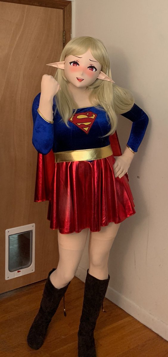 RainStarsBow's tweet photo. Hey cuties! <^w^>
It's been a little bit hasn't it.
WAIT! WHATS THAT?!
It's a Bird!
It's a Plane!
It's...
SUPER ELF!
Yes I am a dork x3
And some super love for all of you :3
Love you all <3 <3 <3 <3
#kigurumi #elfgirl #supergirl #superelf #capes #dork https://t.co/zbcO5ehg8V