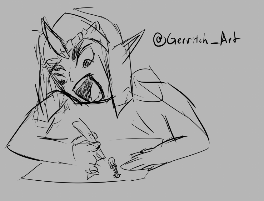 DisemVoices's tweet photo. Big thanks to today's raiders! @PancakesArson @Pumpiino @SleepyyKit @babbybeansprout @sinful_tengu @Gerritch_art
Very based, as the youth say.
#doodlino #TengDraw #gerritchart https://t.co/rGMB1kYHar